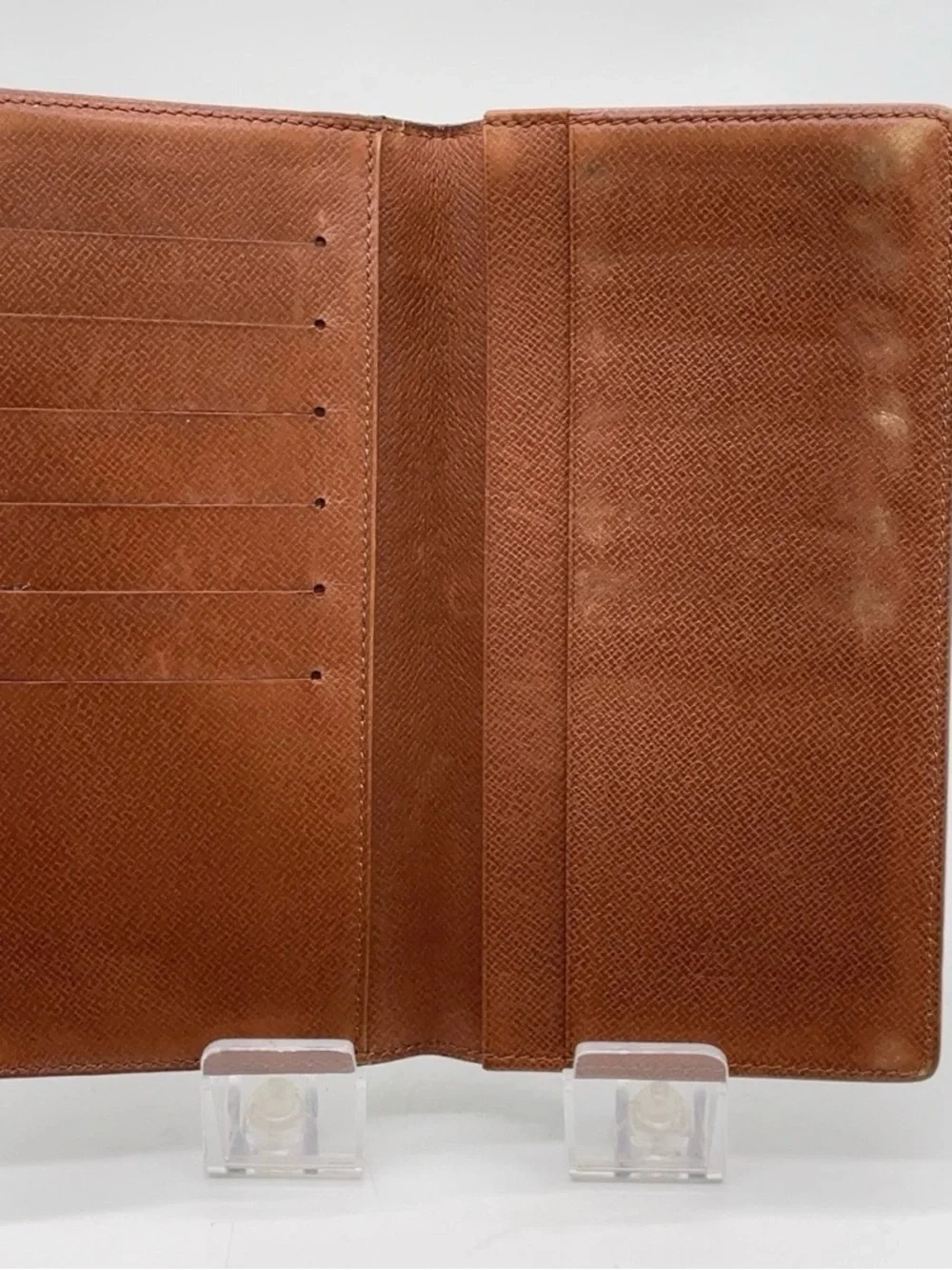 Auth Louis Vuitton Monogram Porte Cartes Credit Wallet